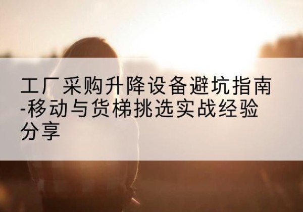 来安移动式升降机怎么选-工厂采购升降设备避坑指南-移动与货梯挑选实战经验分享